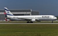 4X-EAJ @ EDDM - departure from Munich - by Friedrich Becker