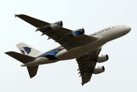9M-MNA @ EGLL - Airbus A380-841 [078] (Malaysia Airlines) Home~G 14/07/2012. Departed 9R then flew over my home heading NE. - by Ray Barber