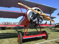 F-AZAQ @ LFFQ - Fokker Dr I replica at the Meeting Aerien 2012, La-Ferte-Alais - by Ingo Warnecke