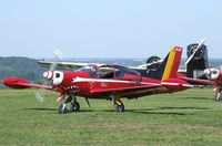 ST-27 @ LFFQ - SIAI-Marchetti SF.260M of the 'Diables Rouges / Red Devils' aerobatic team of the Belgian Air Force at the Meeting Aerien 2012, La-Ferte-Alais - by Ingo Warnecke