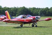 ST-04 @ LFFQ - SIAI-Marchetti SF.260M+ of the 'Diables Rouges / Red Devils' aerobatic team of the Belgian Air Force at the Meeting Aerien 2012, La-Ferte-Alais - by Ingo Warnecke
