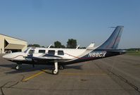 N88CX @ KAXN - Smith Aerostar 601P on the line. - by Kreg Anderson