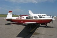 N9156Z @ KAXN - Mooney M20M on the line.