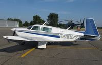N3745H @ KAXN - Mooney M20J on the line. - by Kreg Anderson