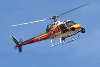N417HA - KTLA5 The CW N417HA television news helicopter arriving at Hansen Dam Park. - by Dean Heald