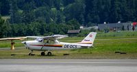 OE-DCS @ LOWZ - The coloured Cessna is not taking a chance to fly with this beautiful weather, but it just standing still at the apron.
