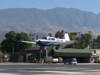 N824MM @ SZP - 1977 Mooney M20J 201, Lycoming IO-360-A1B6D 200 Hp, landing Rwy 22 - by Doug Robertson
