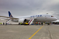 N20904 @ KPAE - The plane is fresh out of the paint shop. This is the first time United Airlines Execs get a chance to see there first 787. - by Danny King