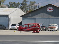 N49BR @ SZP - 1980 Aerotek PITTS S-2A, Lycoming AEIO-540 260 Hp, holding short Rwy 22 - by Doug Robertson