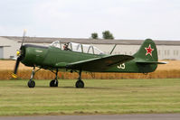 G-CEIB @ EGBR - Yakovlev Yak-18A at The Real Aeroplane Club's Summer Madness Fly-In, Breighton Airfield, August 2012. - by Malcolm Clarke