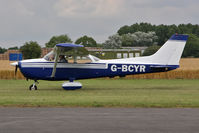 G-BCYR @ EGBR - Reims F172M Skyhawk at The Real Aeroplane Company's Summer Madness Fly-In, Breighton Airfield, August 2012. - by Malcolm Clarke