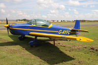 G-AYFC @ EGBR - Druine D-62B Condor at The Real Aeroplane Club's Summer Madness Fly-In, Breighton Airfield, August 2012. - by Malcolm Clarke