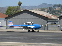 N8667H @ SZP - 1947 North American NAVION, Continental IO-520 285 Hp upgrade, Young Eagles Flight, taxi - by Doug Robertson
