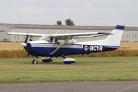 G-BCYR @ EGBR - Reims F172M Skyhawk at The Real Aeroplane Company's Summer Madness Fly-In, Breighton Airfield, August 2012. - by Malcolm Clarke