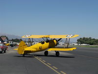 N69765 @ SZP - 1941 Boeing Stearman A75N1 as Navy N2S1, Continental W670 220 Hp, engine start - by Doug Robertson