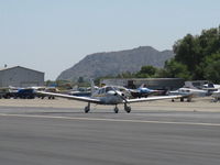 N2901B @ SZP - 1979 Piper PA-28-161 WARRIOR II, Lycoming O-320-D3G 160 Hp, landing roll Rwy 22 - by Doug Robertson