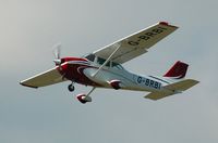 G-BRBI @ EGFH - Visiting Cessna Skyhawk. - by Roger Winser