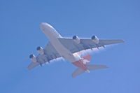 VH-OQI @ KLAX - Qantas A380 performing Go-Around due to the localizer disappearing on approach.