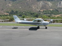 N673CB @ SZP - 1970 Cessna 150L, Continental O-200 100 Hp, landing roll Rwy 22 - by Doug Robertson