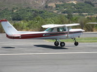N5443L @ SZP - 1980 Cessna 152, Lycoming O-235 115 Hp, landing roll Rwy 22 - by Doug Robertson