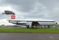 G-AVFB @ EGSU - Preserved by the Duxford Aviation Society in the original BEA red square livery - by Chris Hall