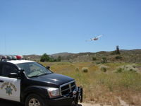 N1786M @ KHMT - Helping local police find stolen car in Hemet,Ca. - by Dave