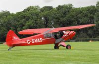 G-SVAS @ EGTH - The Shuttlworth's collection glider tug - by keith sowter