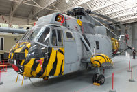 XV712 @ EGSU - Ex 814 Sqn Royal Navy Sea King inside Hangar 5, IWM Duxford - by Chris Hall