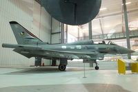 ZH590 @ EGSU - 4th development aircraft which made its maiden flight from Warton on March 14th 1997, On display in the AirSpace hangar at Duxford - by Chris Hall