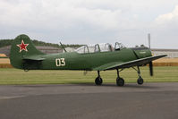 G-CEIB @ EGBR - Yakovlev Yak-18A at The Real Aeroplane Club's Summer Madness Fly-In, Breighton Airfield, August 2012. - by Malcolm Clarke
