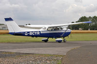 G-BYCR @ EGBR - Reims F172M Skyhawk at The Real Aeroplane Club's Summer Madness Fly-In, Breighton Airfield, August 2012. - by Malcolm Clarke