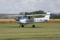 G-BBJX @ EGBR - Reims F150L at The Real Aeroplane Club's Summer Madness Fly-In, Breighton Airfield, August 2012. - by Malcolm Clarke
