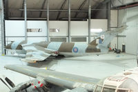 XH648 @ EGSU - first flew on 27th November 1959, served with 57 Sqn, 15 Sqn and 55 Sqn. Retired to Duxford in June 1976. Under restoration in the AirSpace hangar - by Chris Hall