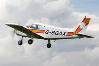 G-BGAX @ EGBR - Piper PA-28-140 Cherokee at The Real Aeroplane Club's Summer Madness Fly-In, Breighton Airfield, August 2012. - by Malcolm Clarke