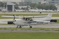 N53095 @ FXE - finishing run-up and in line for takeoff on runway 8 - by Bruce H. Solov