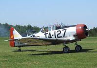 F-AZBE @ LFFQ - North American T-6C Texan at the Meeting Aerien 2012, La-Ferte-Alais