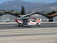 N1603G @ SZP - 1968 Champion 7ECA CITABRIA, Lycoming O-235 115 Hp, landing roll Rwy 22 - by Doug Robertson