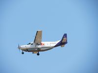 N762FE @ ONT - Just turned final for runway 26 - by Helicopterfriend