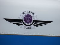 N189AK @ POC - Side of plane rear of fuselage - by Helicopterfriend