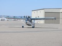 N281DM @ CNO - Taxiing to the runway and possibly headed to Cable (CCB) - by Helicopterfriend