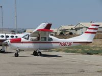 N5873F @ CNO - Parked west of the tower - by Helicopterfriend