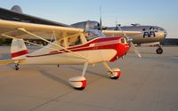 N2635N - My 1947 Cessna 140, 'Toto' and 'Fifi' together on the ramp at DuPage Airport - by Mike Pastore