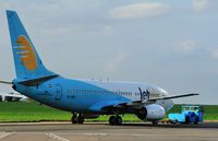 VT-SIV @ EGSH - JetLite 737-700 arriving for KLM uk maintenance. - by keithnewsome