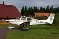S5-DKJ @ ESVS - Slovenian registered Cirrus SR22 at Siljansnäs AirPark, Sweden. - by Henk van Capelle