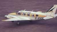 G-AYVM @ EGPF - Photo taken at Glasgow International Airport around 1975 - by Bill Goldie