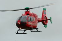 G-WASN @ EGFH - Swansea Airport based Wales Air Ambulance helicopter (Helimed 57) responding to an emergency. - by Roger Winser