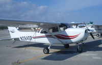 N395SP @ LNA - Final tie-down after 3-day trip to Sarasota and Key West - by Robin Hare