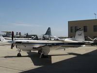 N865NA @ CMA - Beech T34C Turbo MENTOR (TORMENTOR) of NASA Dryden, one 715 shp P&W(C)PT6A-25 turboprop derated to 400 shp. Flight test chase & photo plane based at NASA at Edwards AFB. - by Doug Robertson