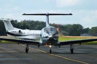 N234RG @ EGTK - taxiing of the main apron at Oxford, returning to its base at Belfast City Airport, NI - by Chris Hall