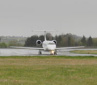 F-HAFS @ EGPH - Enhance Aero ERJ-145EU Arrives at EDI In heavy rain on a rugby charter flight - by Mike stanners